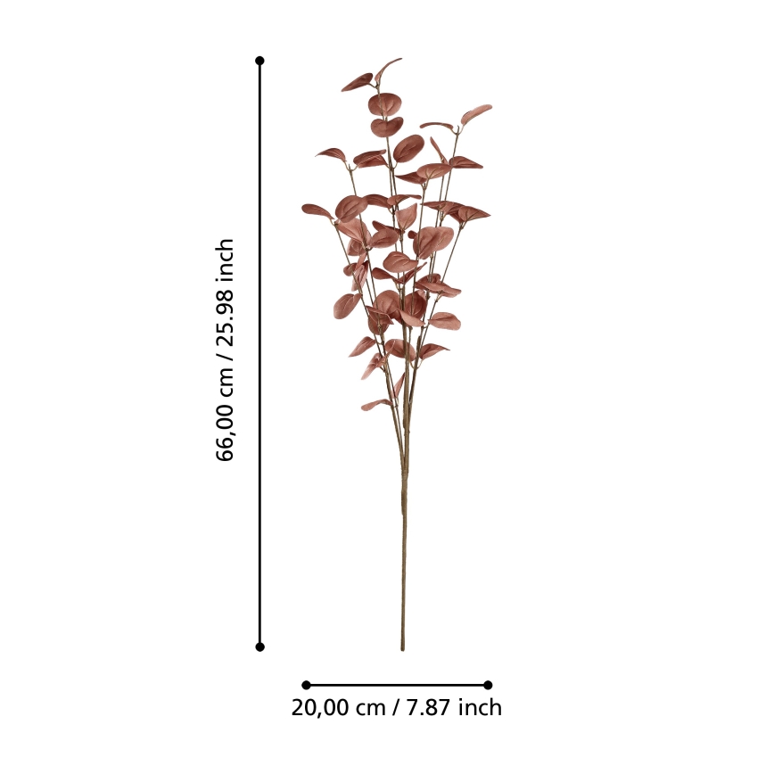 Eglo - Veštački cvet 66 cm crvene boje