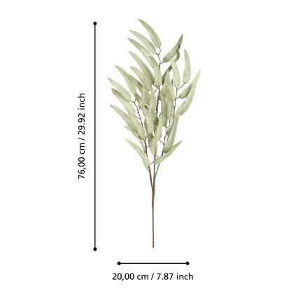 Eglo - Veštačko cveće, 76 cm, zeleno