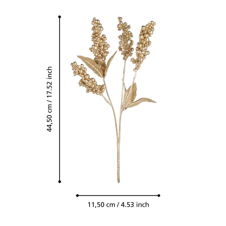 Eglo - Veštački cvet 44,5 cm, zlatne boje