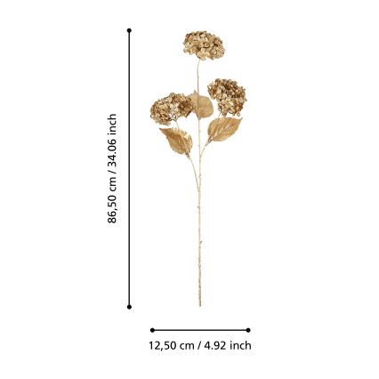 Eglo - Veštački cvet 86,5 cm zlatan