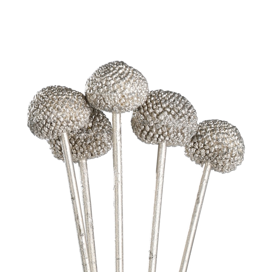 Eglo - Veštačko cveće 58,5 cm srebrno