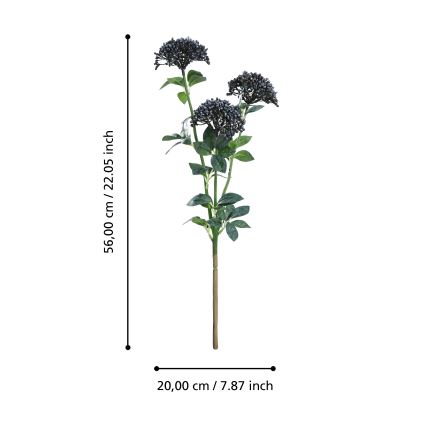 Eglo - Veštačko cveće 56 cm plavo/zeleno