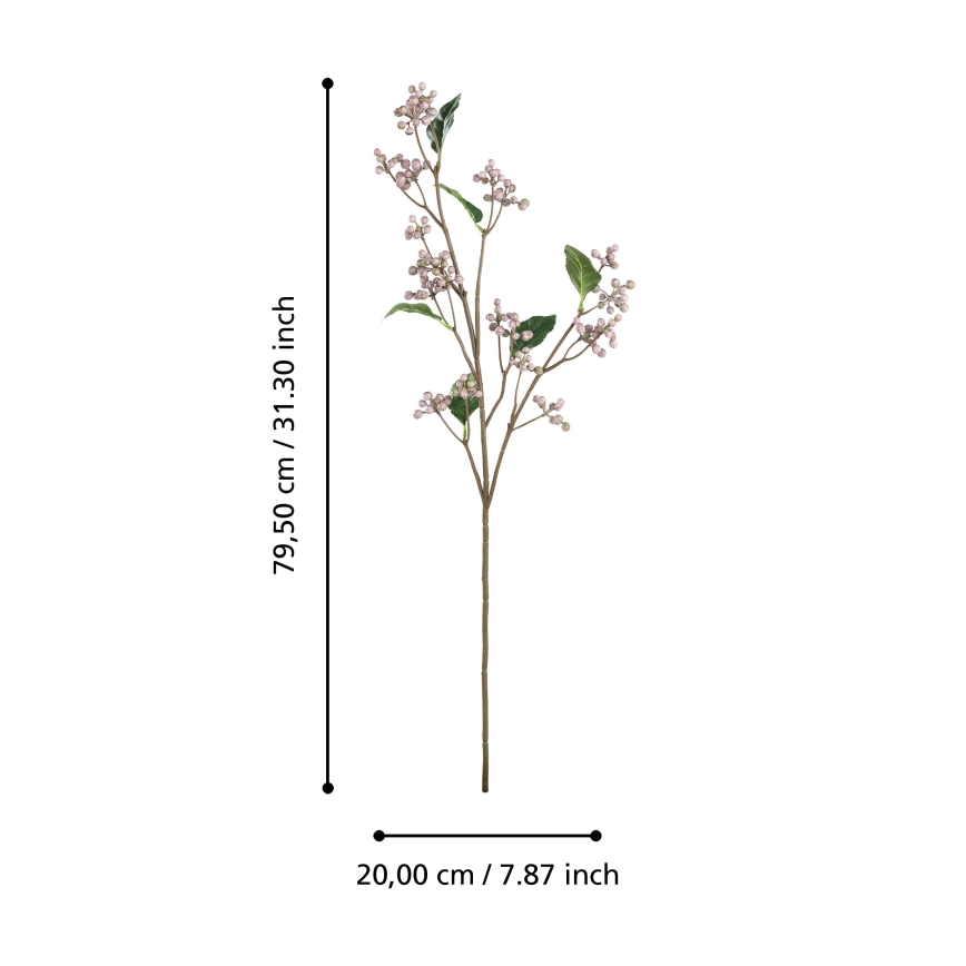 Eglo - Veštački cvet 79,5 cm ružičast
