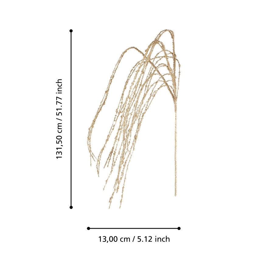 Eglo - Veštački cvet 131,5 cm zlatne boje