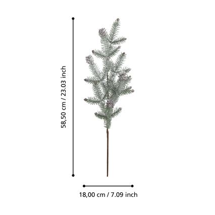 Eglo - Veštačka božićna grančica 58,5 cm zelena