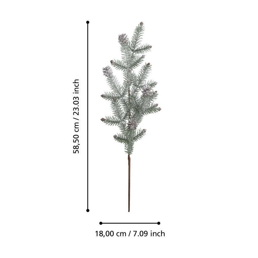 Eglo - Veštačka božićna grančica 58,5 cm zelena