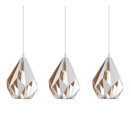 Eglo - Luster na sajli 3xE27/60W/230V