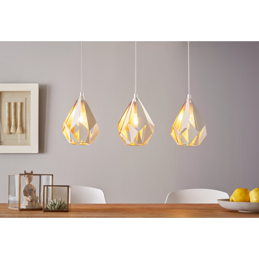 Eglo - Luster na sajli 3xE27/60W/230V