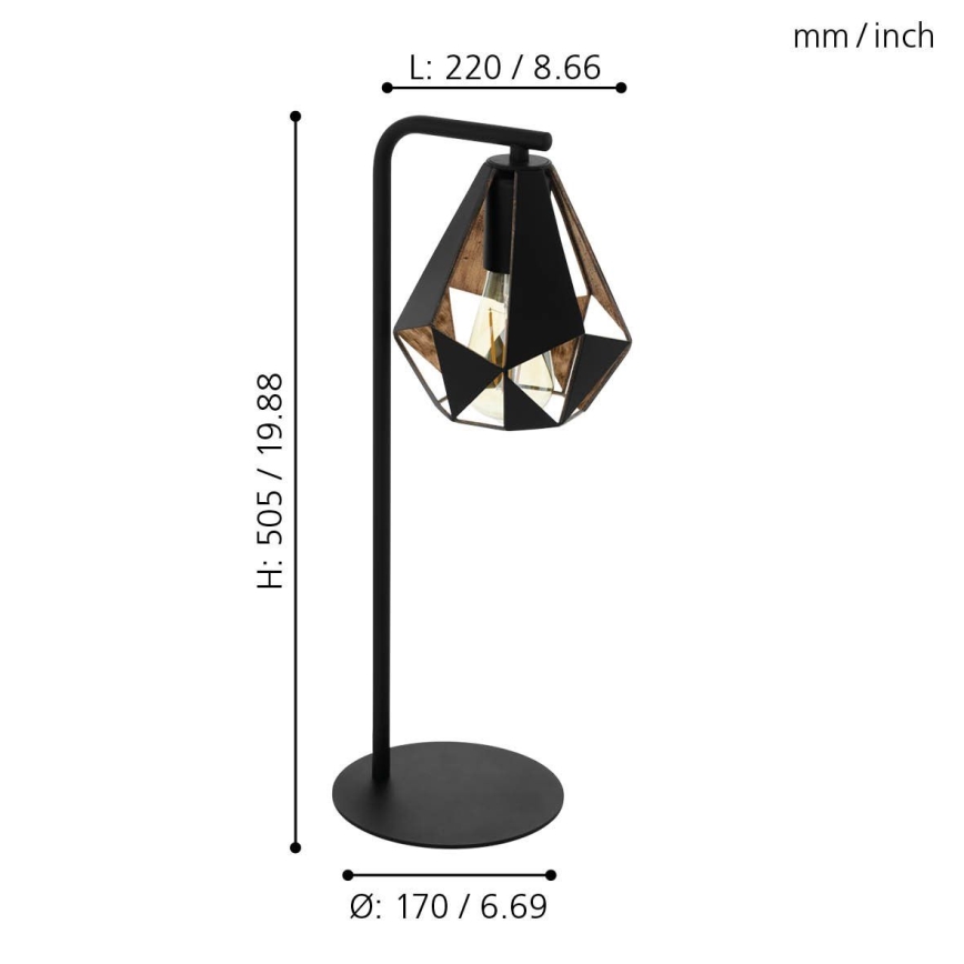 Eglo - Stona lampa 1xE27/60W/230V