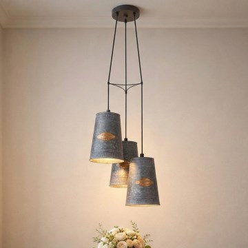 Eglo 43108 - Luster na lanku HONEYBOURNE 3xE27/60W/230V