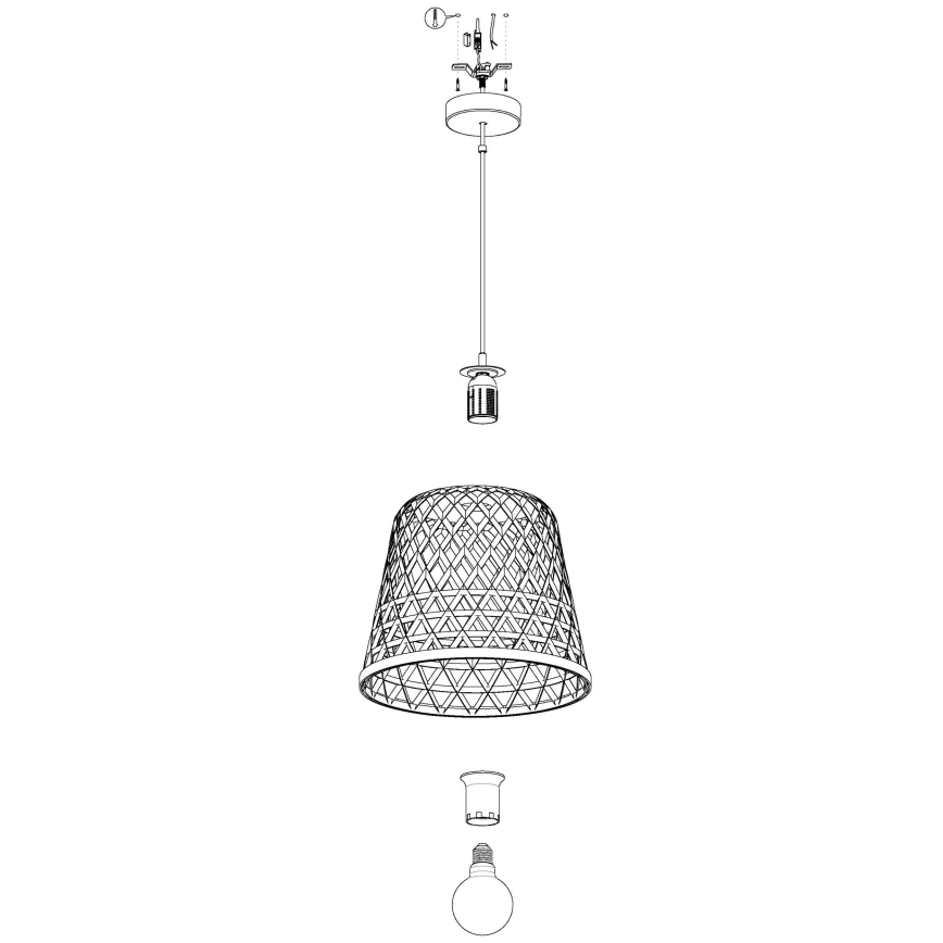 Eglo - Luster na kablu 1xE27/60W/230V