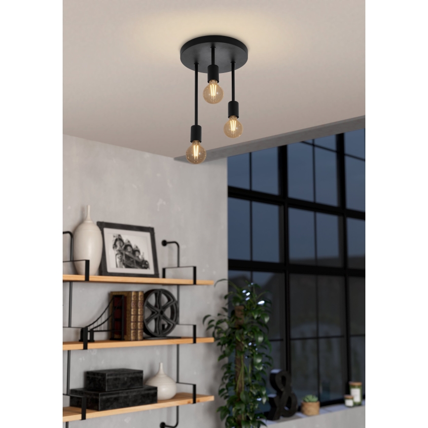 Eglo - Luster na štapu 3xE27/60W/230V