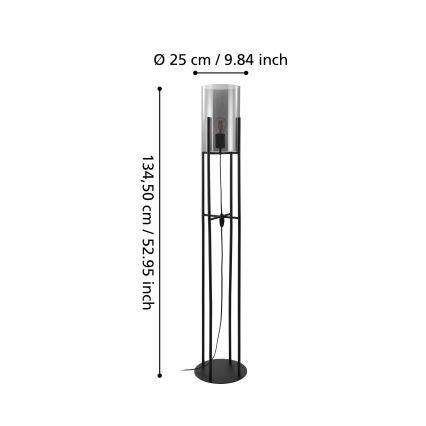Eglo - Podna lampa 1xE27/60W/230V
