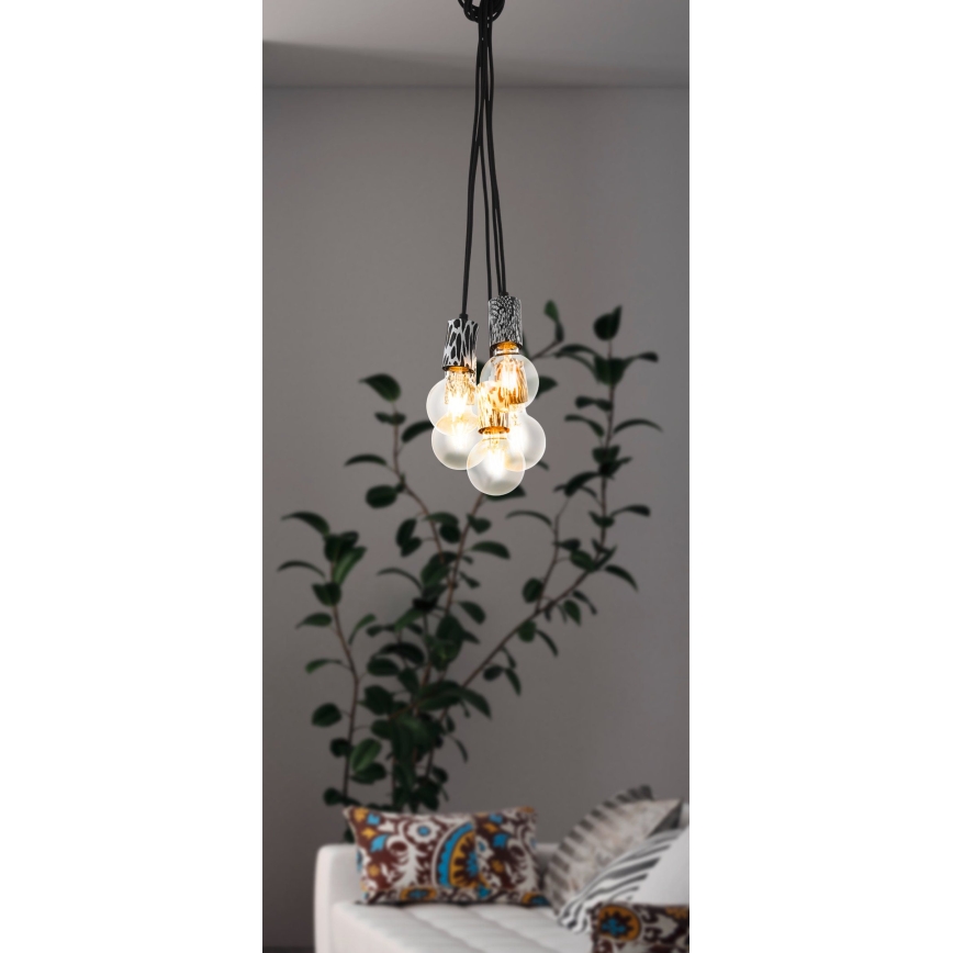 Eglo 43314 - Luster na sajli COULSDON 5xE27/10W/230V