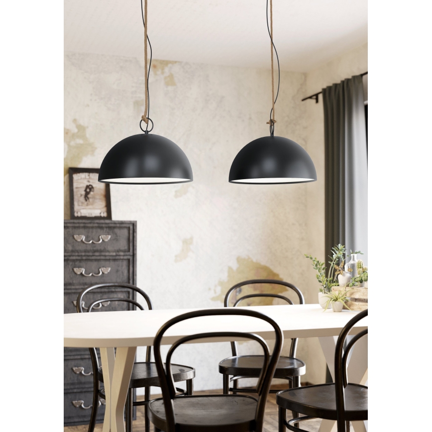 Eglo 43397 - Luster na sajli HODSOLL 2xE27/40W/230V