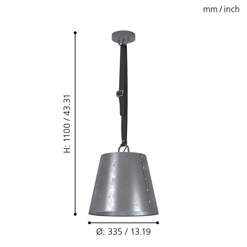 Eglo - Luster na sajli 1xE27/60W/230V