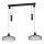 Eglo 43438 - Luster na sajli WINKWORTH 2xE27/40W/230V
