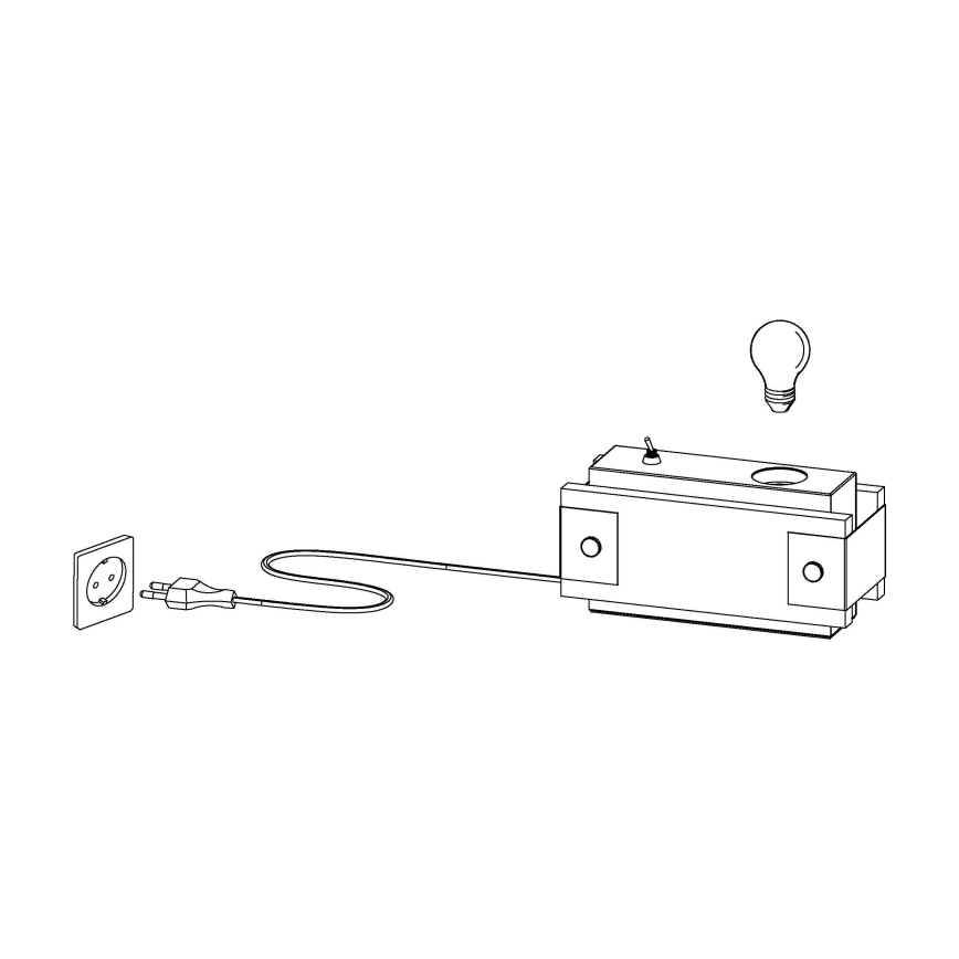 Eglo - Stona lampa 1xE27/16W/230V