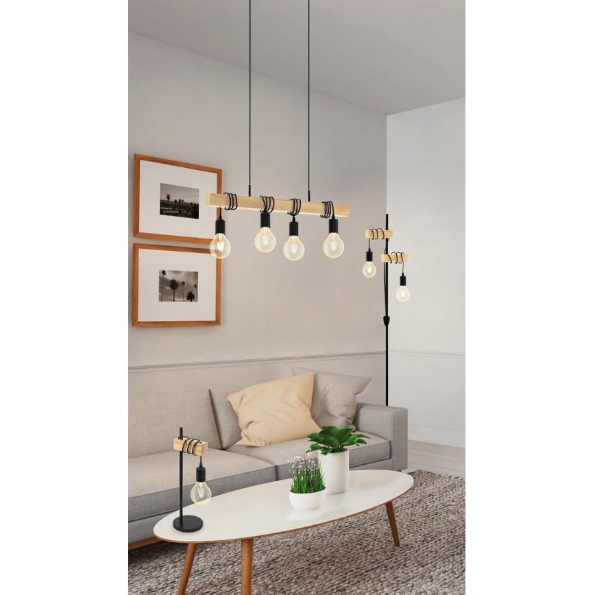 Eglo - Luster na sajli TOWNSHEND 4xE27/60W/230V