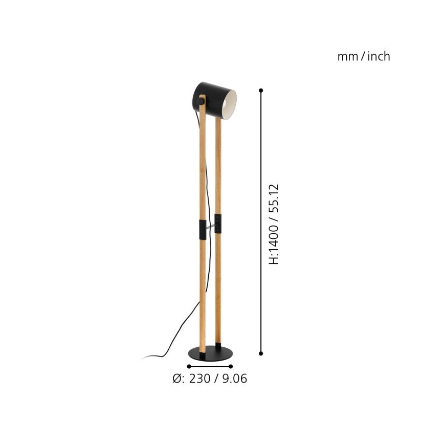 Eglo - Stojeća lampa 1x E27/28W/230V
