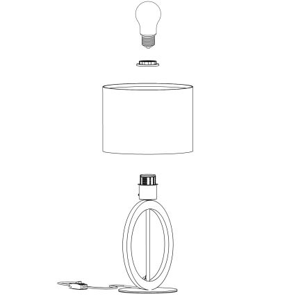 Eglo - Stona lampa 1xE27/40W/230V