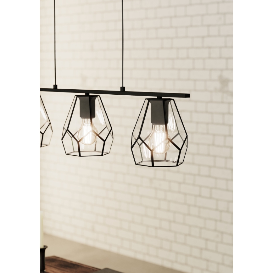 Eglo - LED luster na sajli 3xE27/40W/230V