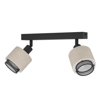 Eglo - Zidna svetiljka 2xE14/40W/230V crna/bež