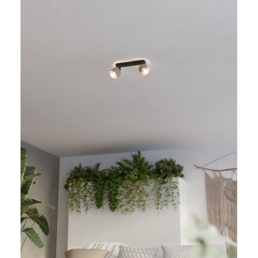 Eglo - Zidna svetiljka 2xE14/40W/230V crna/bež