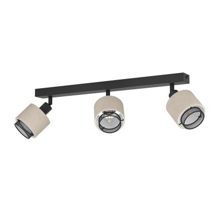 Eglo - Zidna svetiljka 3xE14/40W/230V crna/bež