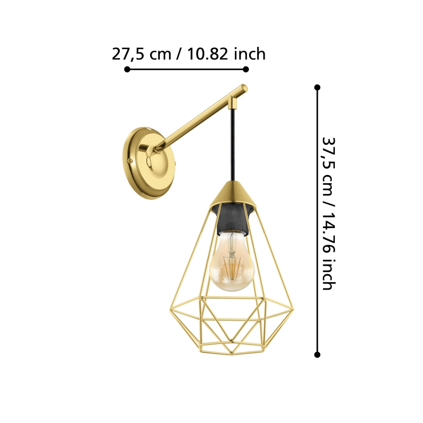 Eglo - Zidna lampa 1xE27/60W/230V