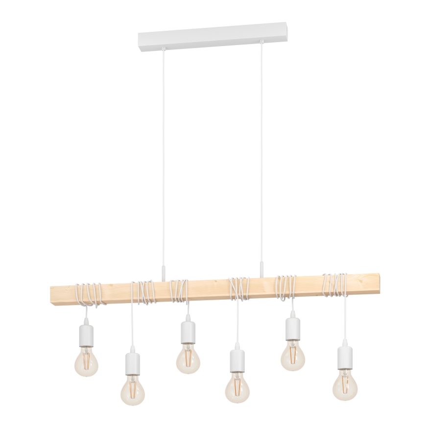 Eglo - Luster na sajli TOWNSHEND 6xE27/60W/230V