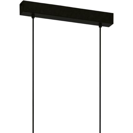 Eglo 43712 - Luster na sajli TOWNSHEND 6xE27/60W/230V crna
