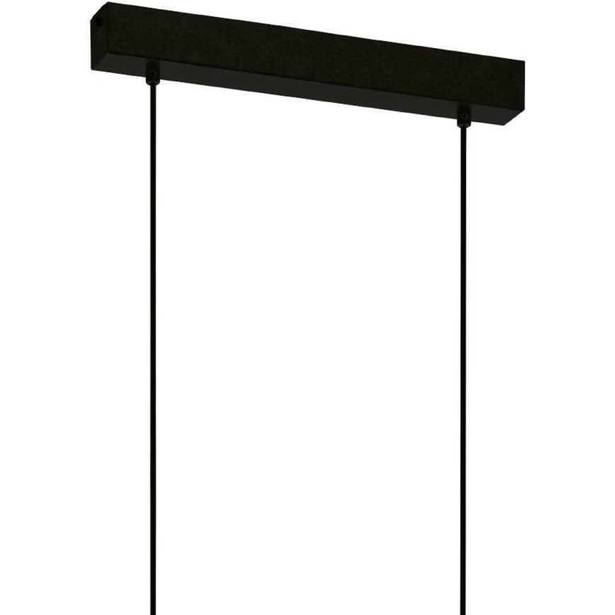 Eglo 43712 - Luster na sajli TOWNSHEND 6xE27/60W/230V crna