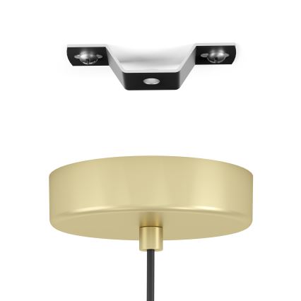 Eglo - Viseća lampa na sajli 1xE27/40W/230V zlatna