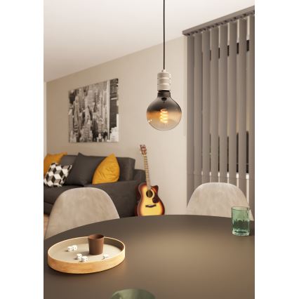 Eglo - Luster na sajli 1xE27/40W/230V hrom