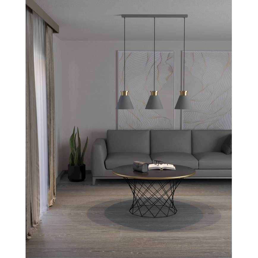 Eglo - Luster na sajli 3xE27/40W/230V