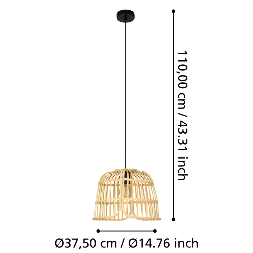 Eglo - Luster na sajli 1xE27/40W/230V