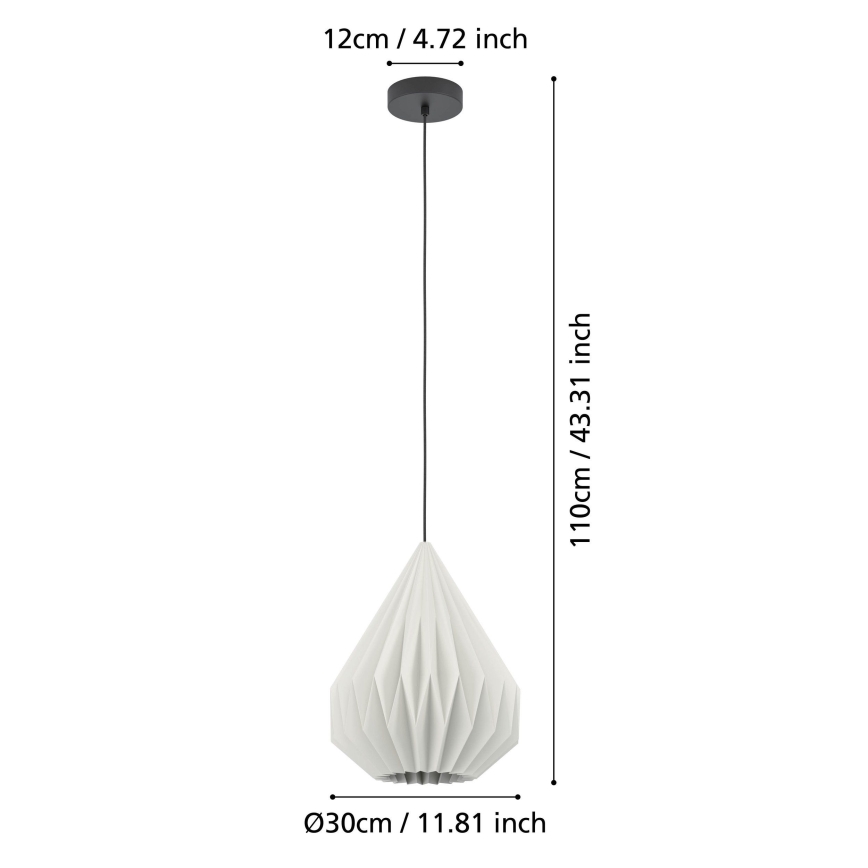 Eglo - Luster na sajli 1xE27/25W/230V prečnika 31 cm