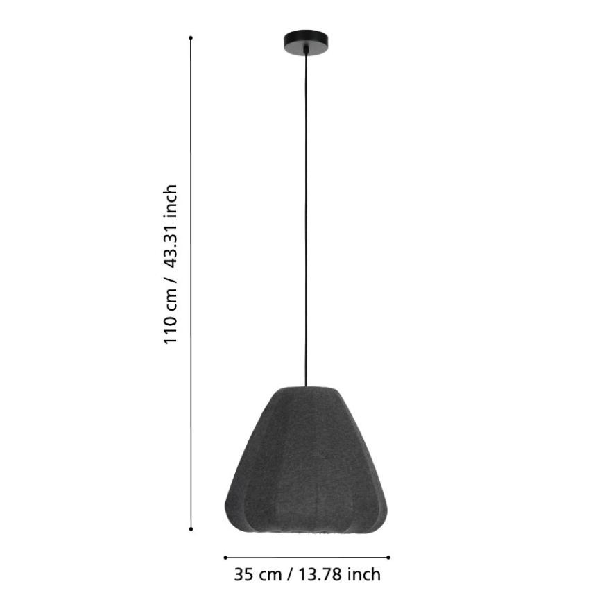 Eglo - Luster na sajli 1xE27/40W/230V, prečnik 35 cm