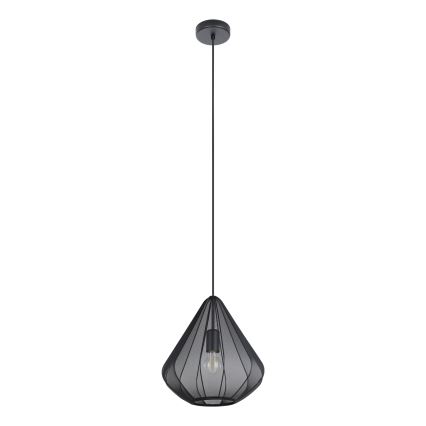Eglo - Luster na sajli, 1xE27/40W/230V, pr. 33,5 cm, crni