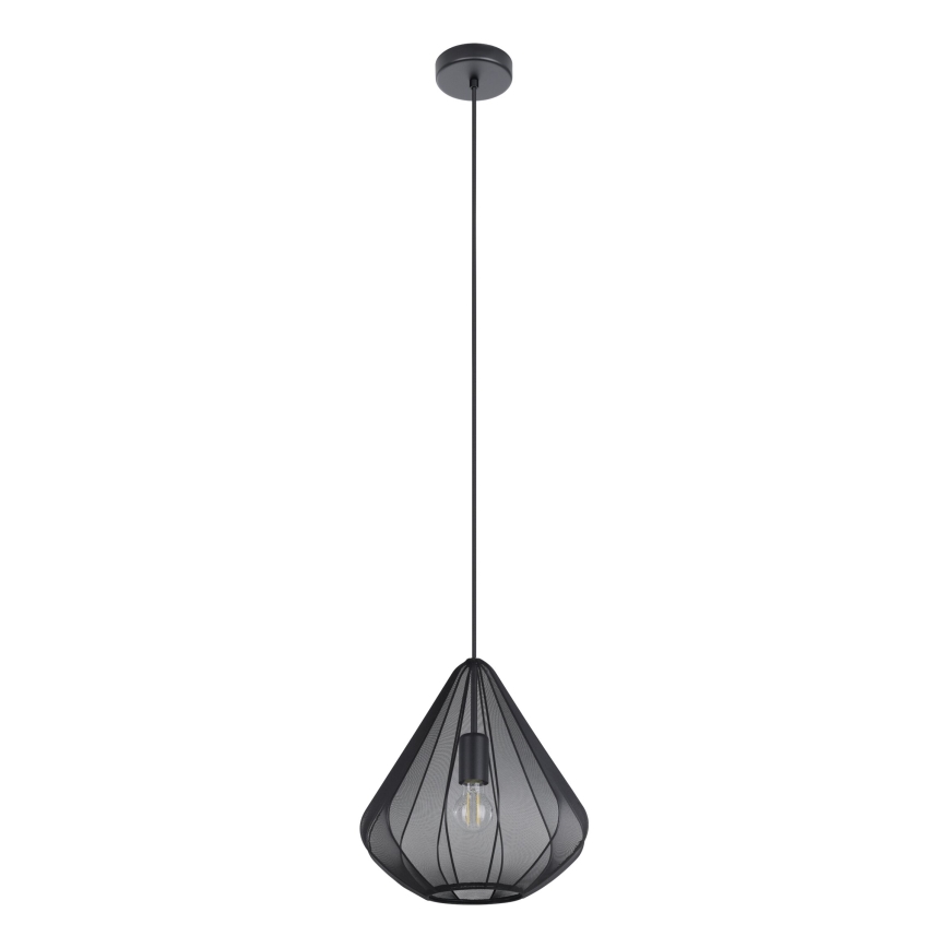 Eglo - Luster na sajli, 1xE27/40W/230V, pr. 33,5 cm, crni