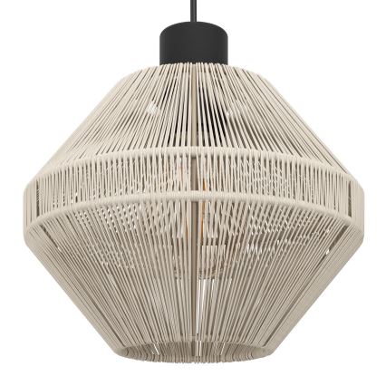 Eglo - Luster na sajli 3xE27/40W/230V krem boje