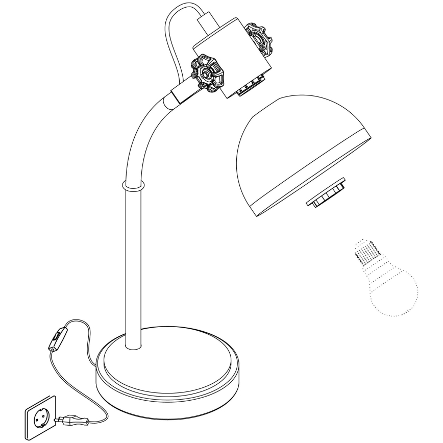 Eglo - Stona lampa 1x E27/28W/230V