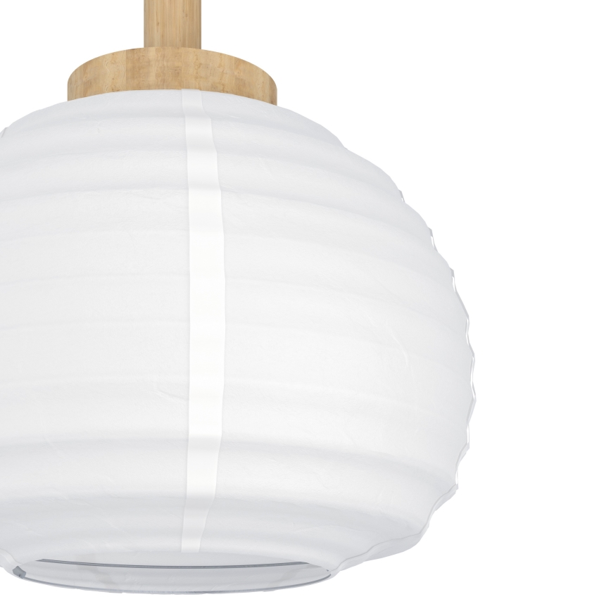 Eglo - Luster na sajli 3xE27/40W/230V bela/bež