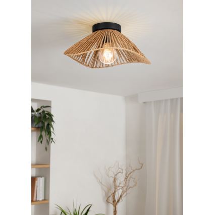Eglo - Plafonsko svetlo 1xE27/60W/230V braon