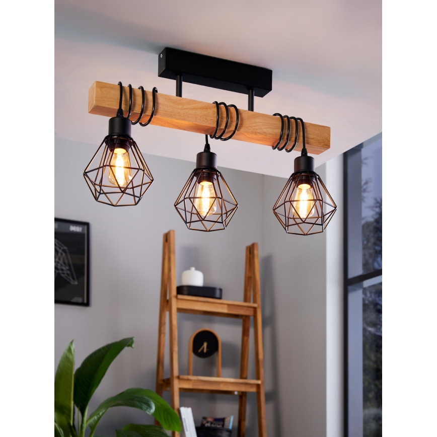 Eglo - Plafonski luster TOWNSHEND 3xE27/60W/230V