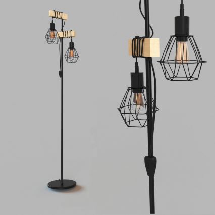 Eglo - Stojeća lampa TOWNSHEND 2xE27/60W/230V