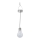 Eglo 48514 - LED solarno viseće svetlo sa senzorom LED/0,06W/1,2V 150mAh IP44 sjajni hrom