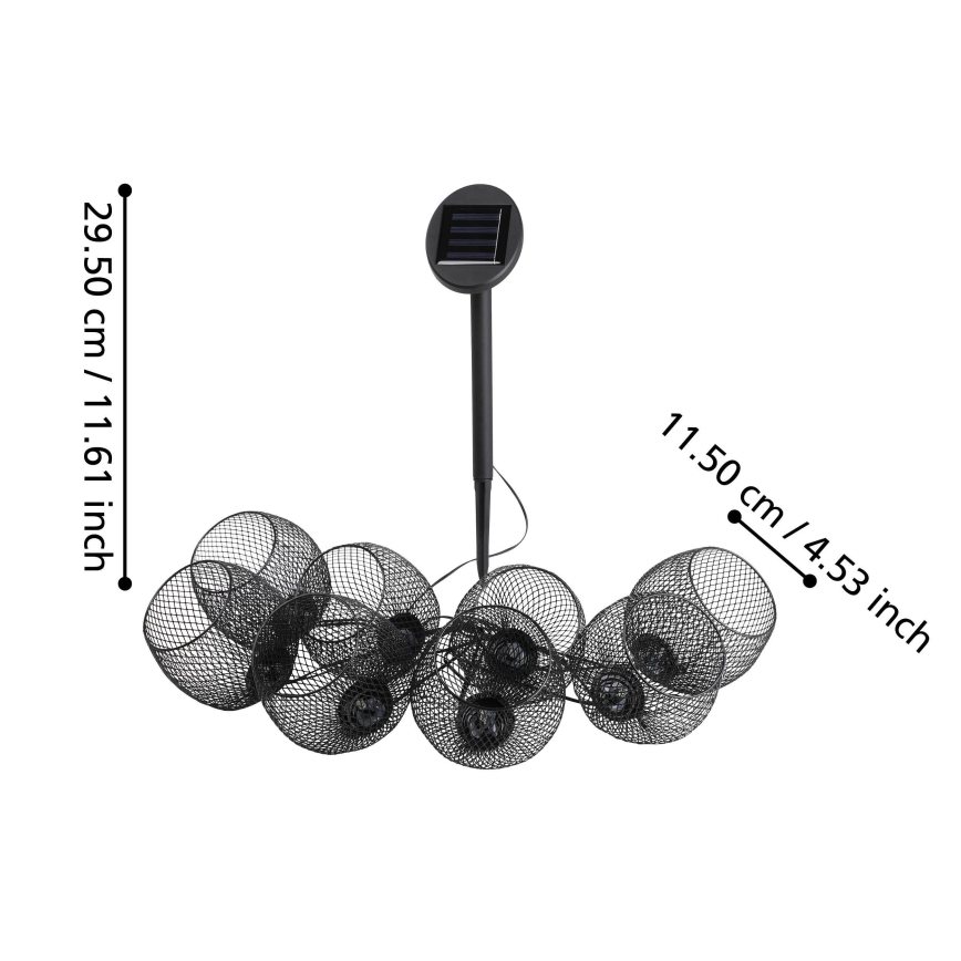 Eglo 48964 - Solarni LED lanac 8xLED/3 m 600 mAh IP44