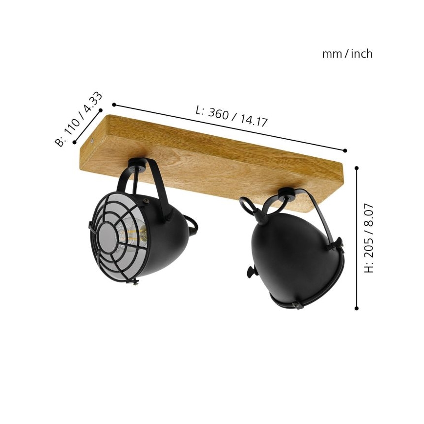 Eglo - Spot svetiljka 2xE14/40W/230V